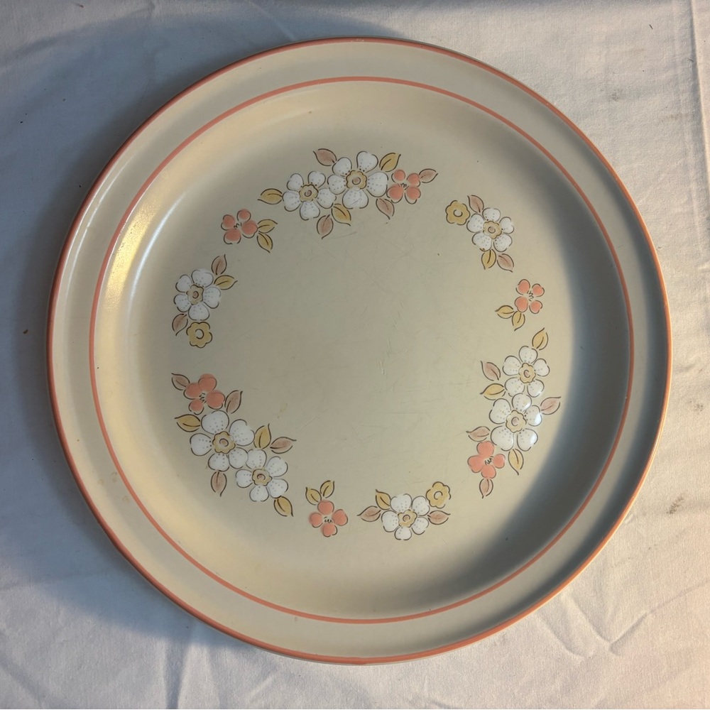 Vintage Chantilly Floral 12” Platter